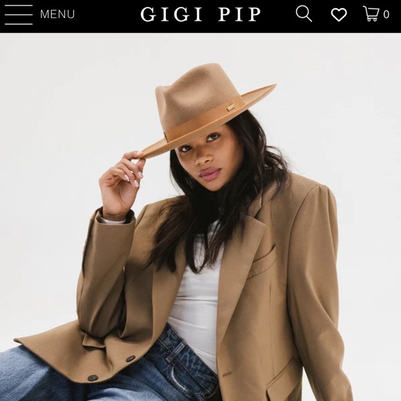 Gigi Pip Monroe Rancher hat. NWOT. Brown. S/M. - Picture 1 of 7